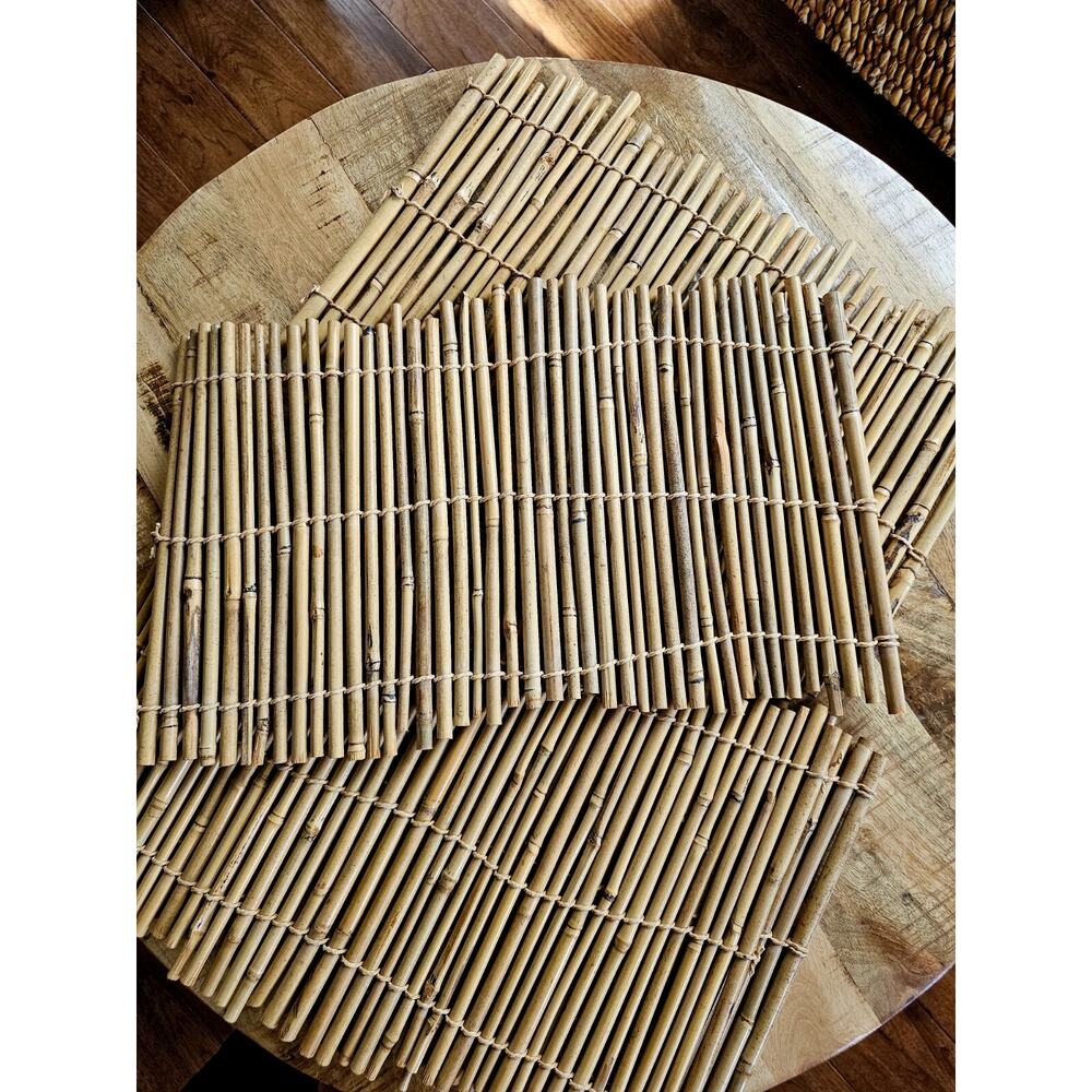 Pure Bamboo Vintage Placemats Tropical Beach